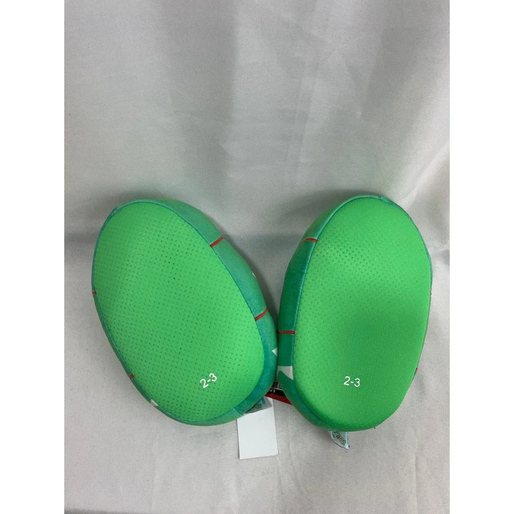 Squishmallows Christmas Tree Plush Slippers Kids Size 2/3 Green Holiday New